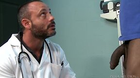 Extrabigdicks scary str8 titanic coalblack penis visits his doctor