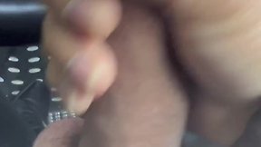 Outdoor car fun concludes with straight man cumming