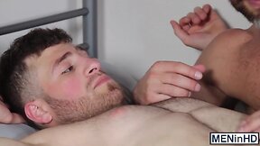 Excited stepdad hammers his playful stepson