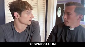 Hot priest licks and fucks younger jock condomless-yespriest.com