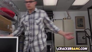 This thrilled teenage knows how to please his dark gay boss!