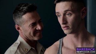 Officer barebacking sexy hung hunk