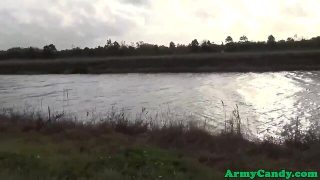 Uniform army amateurs anal fucking outdoors – scene 2